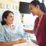 filipino nurse talking english to patient
